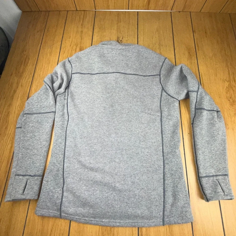 Kuhl Interceptr Mens Full Zip Fleece Jacket‎ Gray Heather Hiking Outdoor Medium
